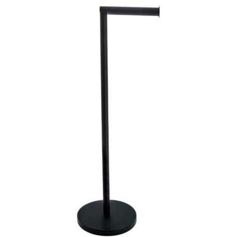 Soporte vertical de acero inoxidable para toallas de papel, soporte vertical para rollos de papel, negro