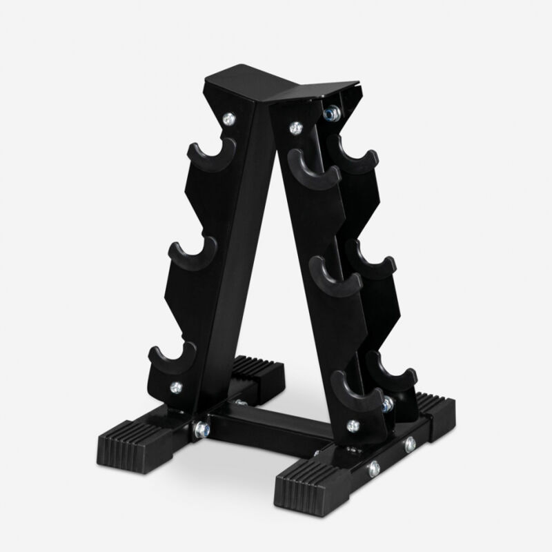 

Soporte para 6 mancuernas vertical antideslizante metal ahorra espacio Pakara