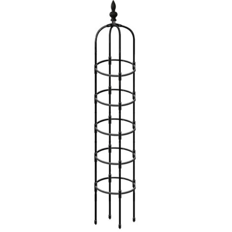 Soporte vertical plegable para plantas de jardín.