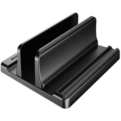 Soporte vertical portátil para portátil, soporte ajustable, soporte que ahorra espacio, compatible con MacBook Pro/Air, iPad, Samsung, Huawei, Surface, Dell, HP, Lenovo, etc. (gris)