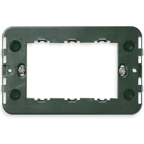 Soporte Vimar serie 8000 3 agujeros para cajas rectangulares con tornillo 08531.S