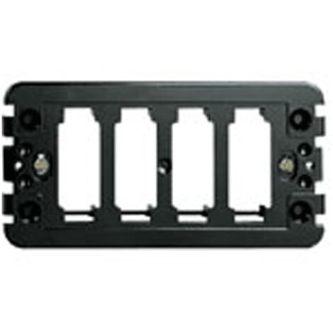 Soporte Vimar serie 8000 4 agujeros para caja rectangular 08532