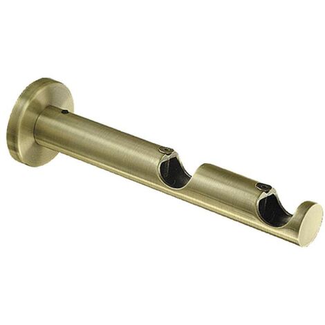 Soporte Zirconio Doble 20 mm. Bronce Viejo