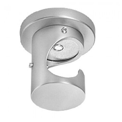 Soporte zirconio techo 20 mm. niquel mate