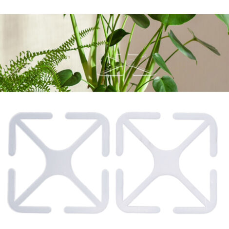 Soportes acrílicos para plantas, 2 piezas, robustos, soportes de alta resistencia para tallos de plantas de interior y jardín.