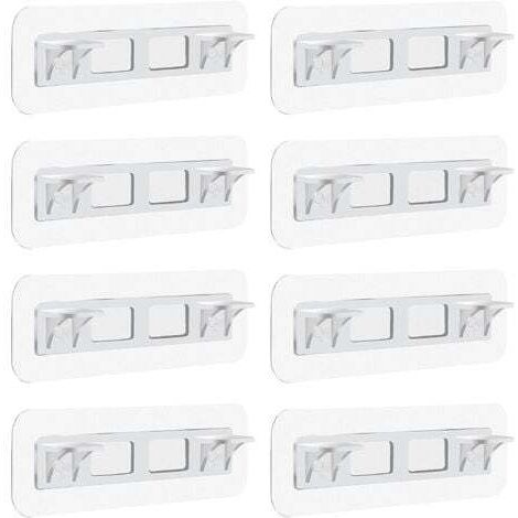 soportes adhesivos para estantes, soportes autoadhesivos para estantes, clavijas transparentes para estantes, soporte adhesivo de plástico transparente para estantes.