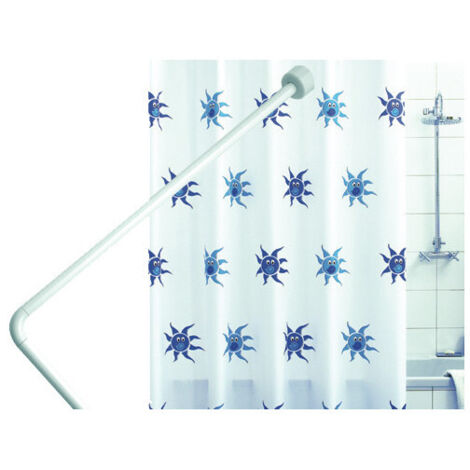 Soportes de ducha blancos de 80×80 cm para instalación de cabinas de ducha – accesorios de baño