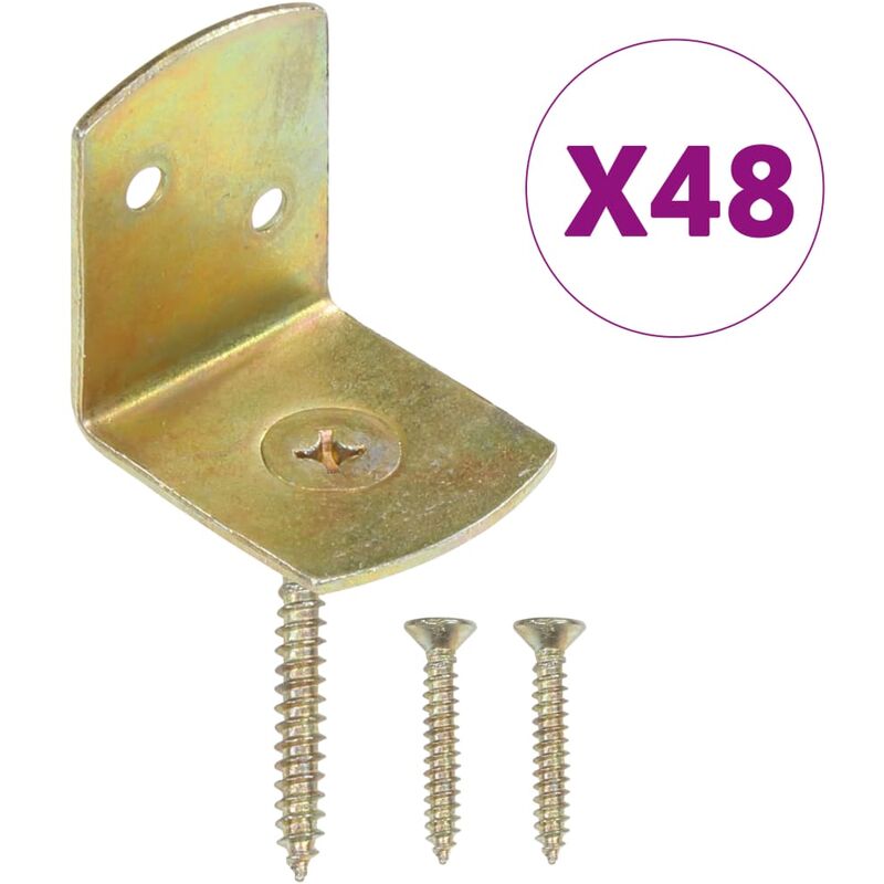 

Soportes del panel de la valla 48 uds en L metal galvanizado