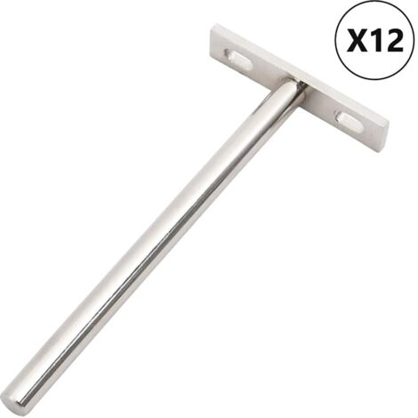 Soportes flotantes para estantes 12uds invisibles acero carbono