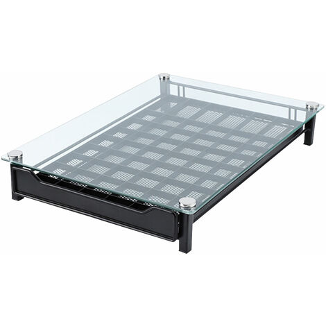 Soportes para Cápsulas de Café, Capacidad para 60 cápsulas, Soporte para máquina de café con Tapa de Vidrio