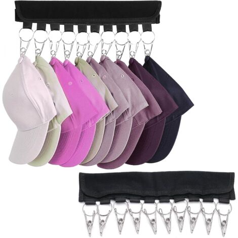 soportes para gorras de béisbol, organizador de sombreros para armario, perchero para colgar sombreros, apto para dormitorio y baño.