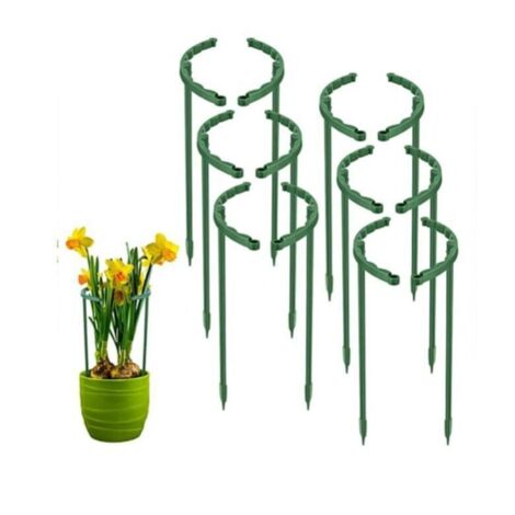Soportes para plantas – 45 cm, enrejado para plantas trepadoras, enrejado para jaulas de plantas, soporte para patatas, soporte semicircular para plantas