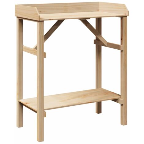Soportes para plantas con estante Marrón 75 x 40 x 90 cm vidaXL