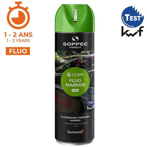 KRAMP Soppec Yellow Fluorescent Forestry Marking Spray Paint Tree Wood Neon 500ml