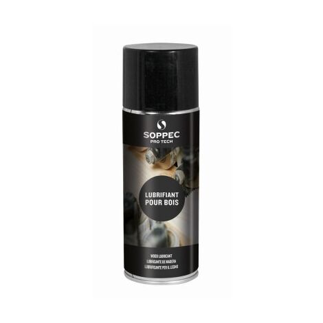 Soppec – Lubrifiant pour bois SANS silicone 400 ml – Antistatique pour entretien machines à bois – Réduit friction et accumulation de poussière