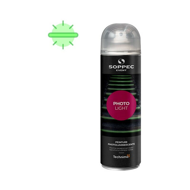 SOPPEC Photo light - Photoluminescent Spray 500ml Glow in the dark paint