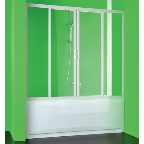Sopravasca Lineare 160x150 cm 2 Ante Scorrevoli in PVC H150 cm Dorini Bianco