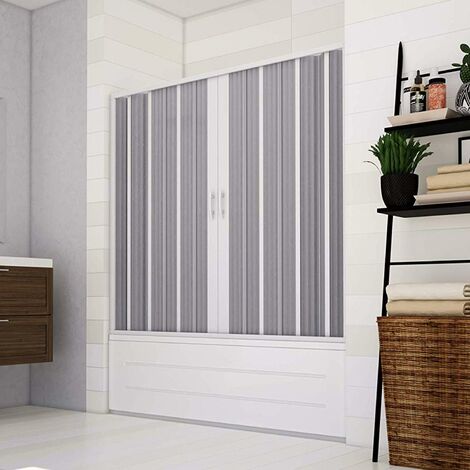 Sopravasca paratia in pvc a soffietto 170 cm bianco centrale h 150 cm mod. Flex