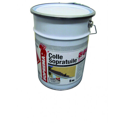 Soprema – Colle à froid pour bardeaux bitumineux 25kg – Adhérence optimale pour toitures – Fixation solide et durable