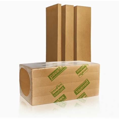 Soprema – Panneau d'isolation en fibres de bois 1220 x 575 mm – Épaisseur 145 mm – R=4 pour murs et rampants – Régulation hygrométrique