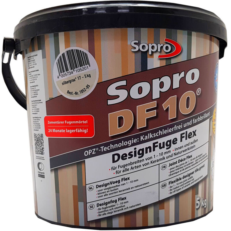 Designfuge Flex Df 10 Silbergrau 17 5kg Eimer - Sopro