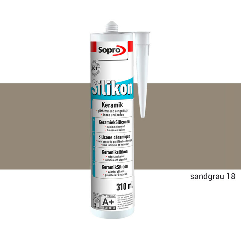 Keramiksilicon 310ml Sandgrau 18 - Sopro