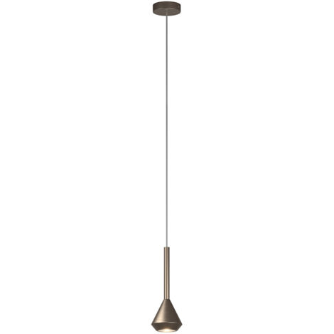 Sopsensione Moderna Aygo Metallo Bronzo 1 Luce Gu10