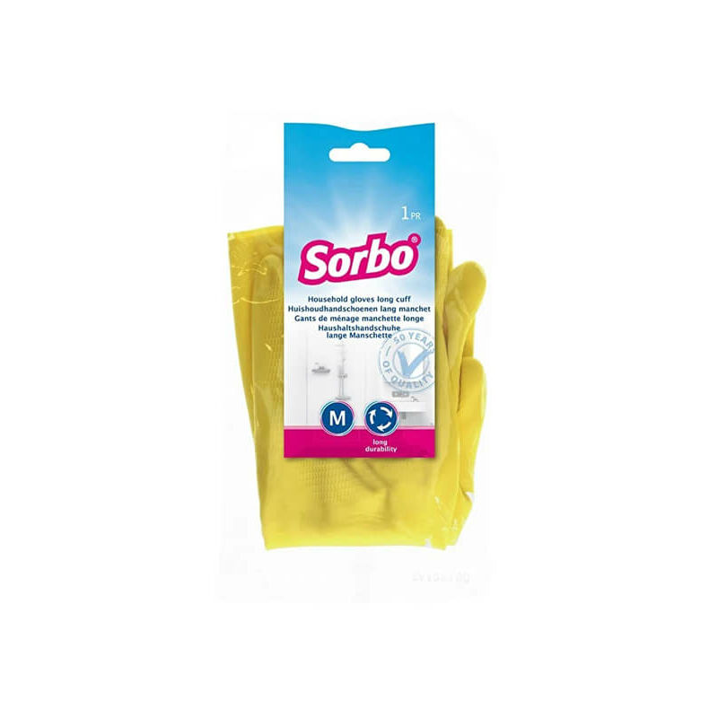 Household Strong Gloves Medium Yellow - Sorbo