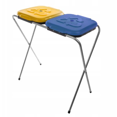 SORTEX 2 Porta sacchetti per rifiuti, GIALLO-BLU
