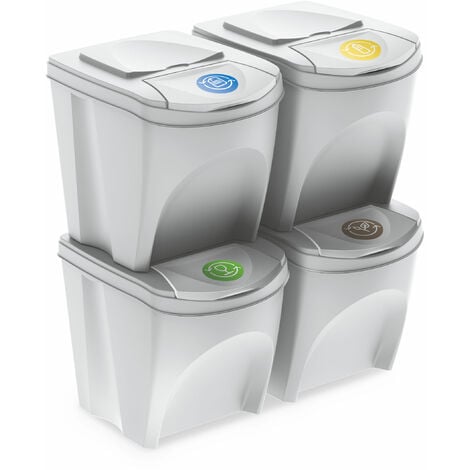 *SALE* Abfallbehälter, Mülleimer, Blanc, ca. 25-Liter hängend, Wandmontage  oder stehend, mit Deckel abnehmbar