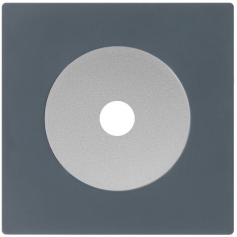 Sortie câble ALU DOM + plaque simple blue grey - FONTINI