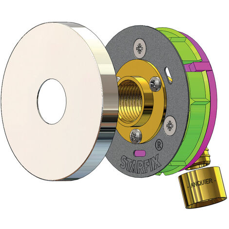 Boitier d'encastrement pour tube PER - Ø Entrée Mâle 1/2 (15/21) - Ø  Sortie Femelle 1/2 (15/21) - Watts