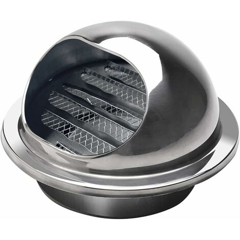 Sortie d'aération Grille d'aération ronde en acier inoxydable (100 mm)