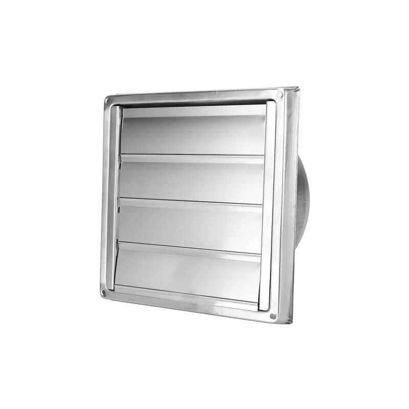 Tigrezy - Sortie d'air carrée amovible, sortie d'air pour hotte de cuisine murale extérieure en acier inoxydable de 150 mm, hotte de ventilation avec