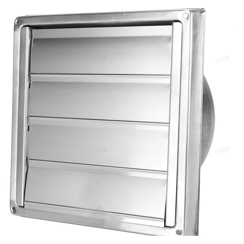 Fitags - Sortie d'air Carrée Mobile 150mm Couvercle de Ventilation D'extracteur de Sortie de Hotte Murale Extérieure en Acier Inoxydable avec