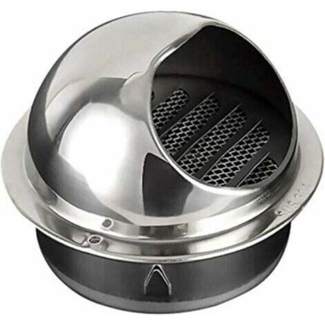 Sortie d'air murale, sortie d'air en acier inoxydable, hotte aspirante murale extérieure, protection anti-pluie, chapeau de ventilation sphérique, grille de ventilation de cuisine, 150 mm