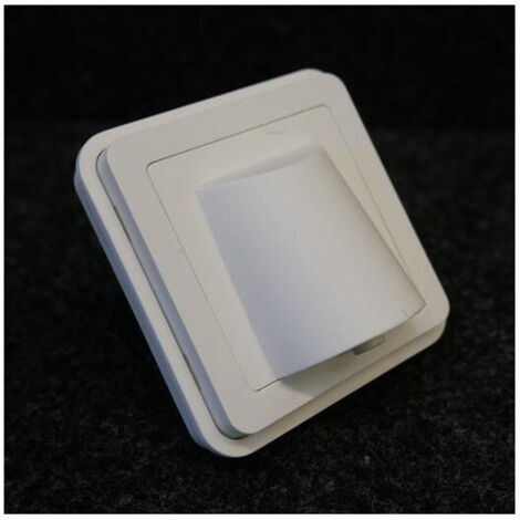Sortie de cable enjoliveur blanc sans plaque associable IP55 Cubyko HAGER
