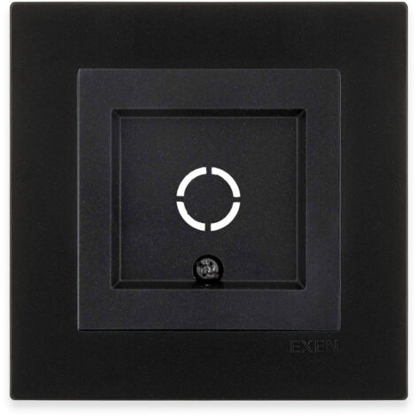 Sortie de câble noir métallisé – ensemble complet avec plaque – 265/14E EXEN
