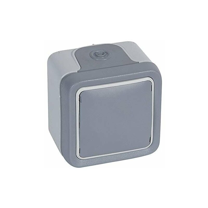 Legrand - sortie de câbles plexo complet saillie gris avec serre câble LEG069745