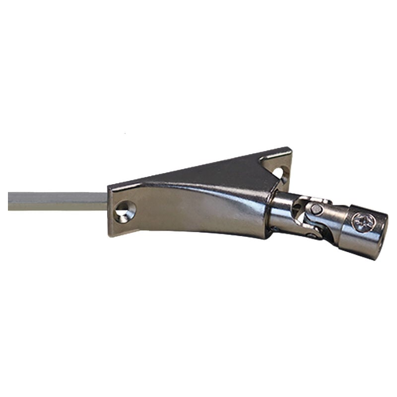Store Menuiserie - Sortie de Caisson, 6p7, Diamètre 12,3 mm, Longueur 320 mm, 90°, Nickel, Geiger, Système de Volet Roulant Manuel