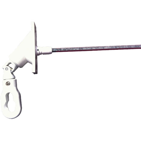 Sortie de caisson 90° CHERUBINI 77917040OC16 - Plaque nylon 27x85 mm et tige métal 7x320 mm