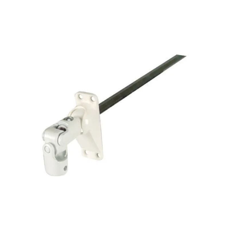 Bloc guide genouillère pour volet roulant à manivelle à 60° diamètre 12, tige 6 pans de 7, l. 215mm