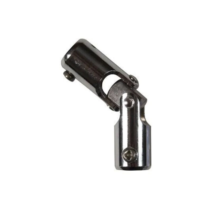 Cime - Genouillière, articulation de volet roulant, pour tige 6 pans 7 mm et tringle 12 mm, acier chromé