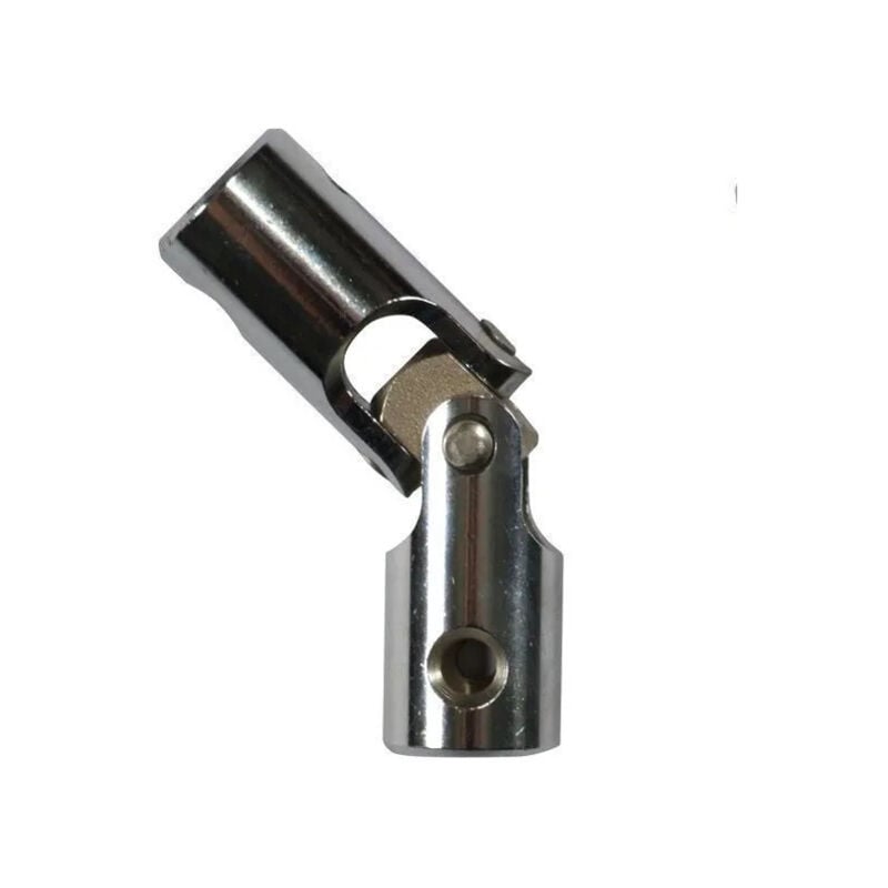 Cime - Genouillière, articulation de volet roulant, pour tige 6 pans 10 mm et tringle 12 mm, acier chromé