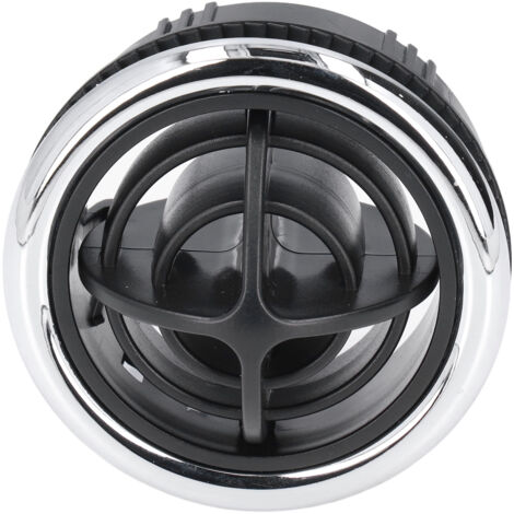 Sortie de climatisation ronde filetée, diamètre 87mm/3,4 pouces, pour trou de 75mm/3,0 pouces, adaptée aux camping-cars, bus et voitures.