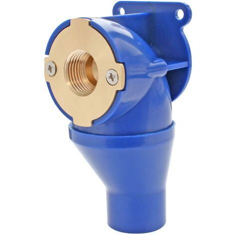 Somatherm – Sortie de cloison encastré avec raccord à compression tube PER Ø12 – Femelle 1/2' (15/21) – Installation rapide sans outil – Coque d'encastrement fournie