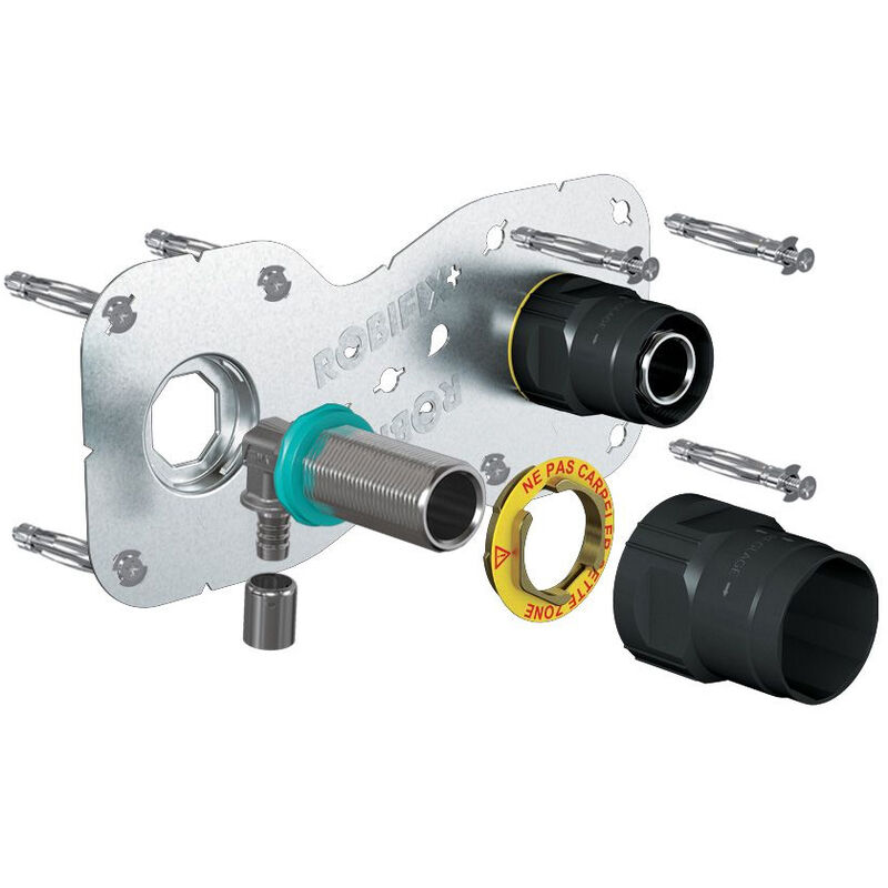 Watts - robifix + (Douche/Bain Douche) 150mm per Ø12 - Mâle 3/4' (20/27) à sertir