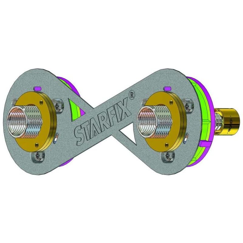 Sortie de cloison starfix 150 per à glissement ø 12 - M3/4' (20/27) ou f 1/2' (15/21) droit réglable Anquier