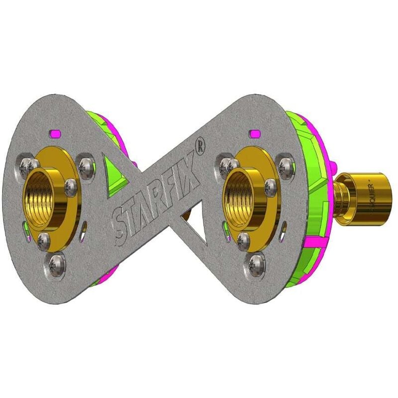 Sortie de cloison starfix 150 per à glissement ø 16 - F1/2' (15/21) droit Anquier