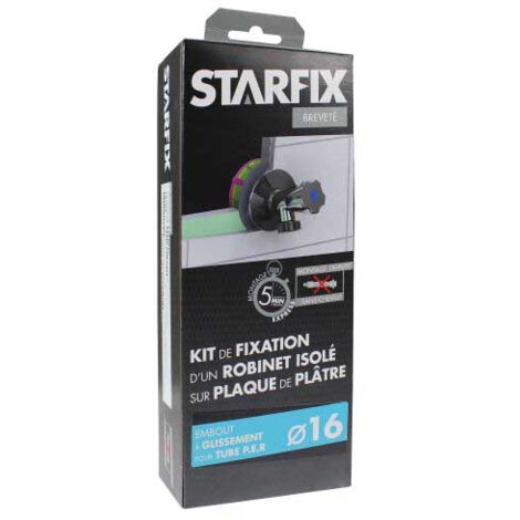 Sortie de cloison STARFIX PER Ø16 Raccord à Glissement - Femelle 1/2" (15/21) pour robinet